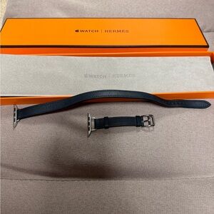 Apple Watch Hermès Double Tour 41 mm strap Vert Rousseau